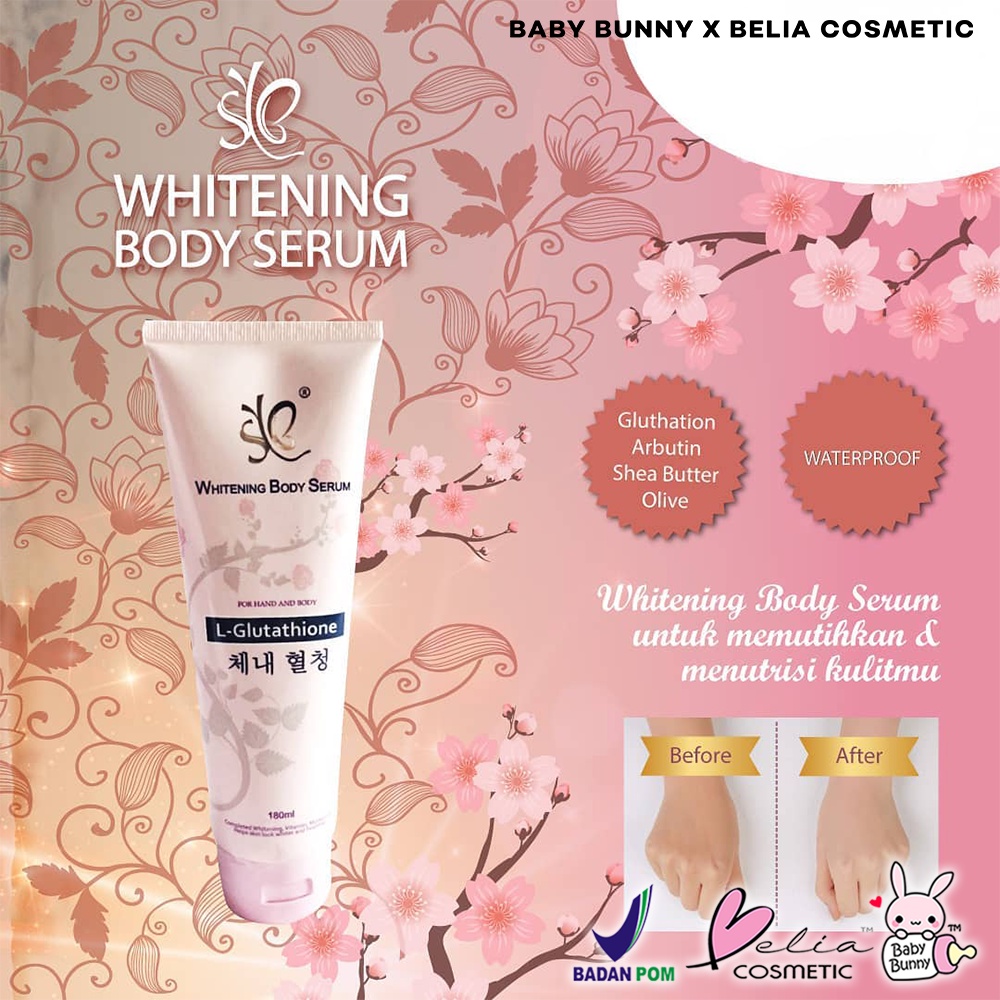 ❤ BELIA ❤ SYB Whitening Body Serum 180ml | Body Lotion | Pemutih Badan | BPOM