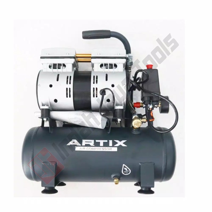 ARTIX OA0709 Kompresor Angin SILENT 550 Watt 0.75 HP 9L Oilless Oiless