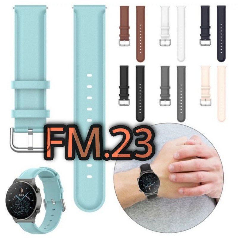 STRAP KULIT LEATHER TALI JAM TANGAN WATCH BAND HUAWEI WATCH GT 6 5 4 3 2 1 2E PRO 46MM ACC JAM SMART