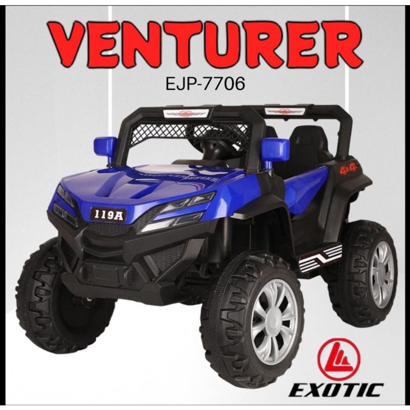 MOBIL AKI ANAK REMOTE CONTROL JEEP VENTURER EJP7706 BUGATTI EJP7704