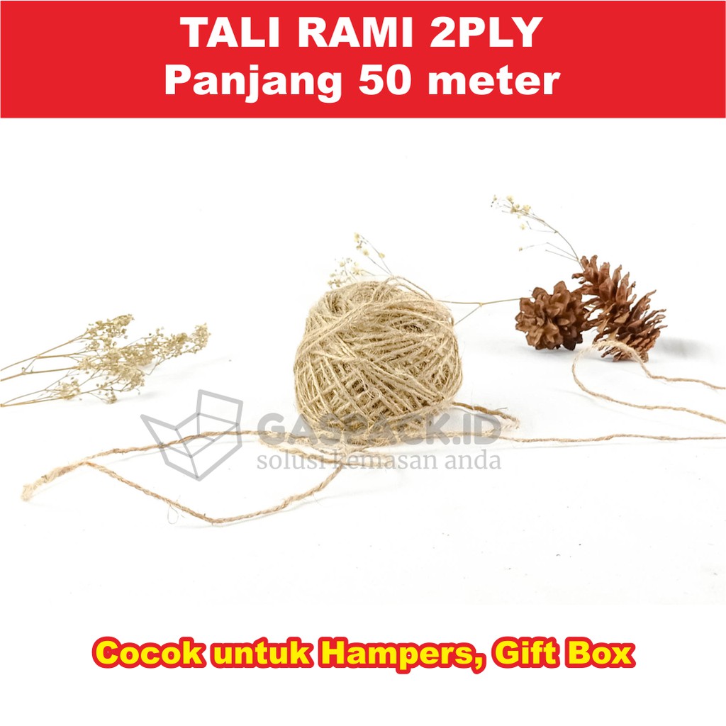 

TALI RAMI ATAU TALI GONI 2 PLY PANJANG 50 METER
