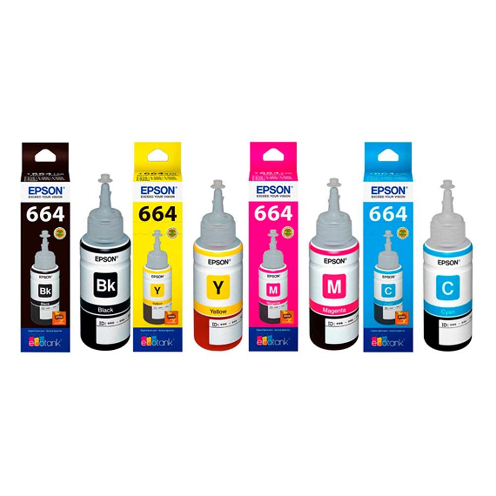 Trend-Epson 664 Paket 4 Botol Tinta Refill 70ML Original