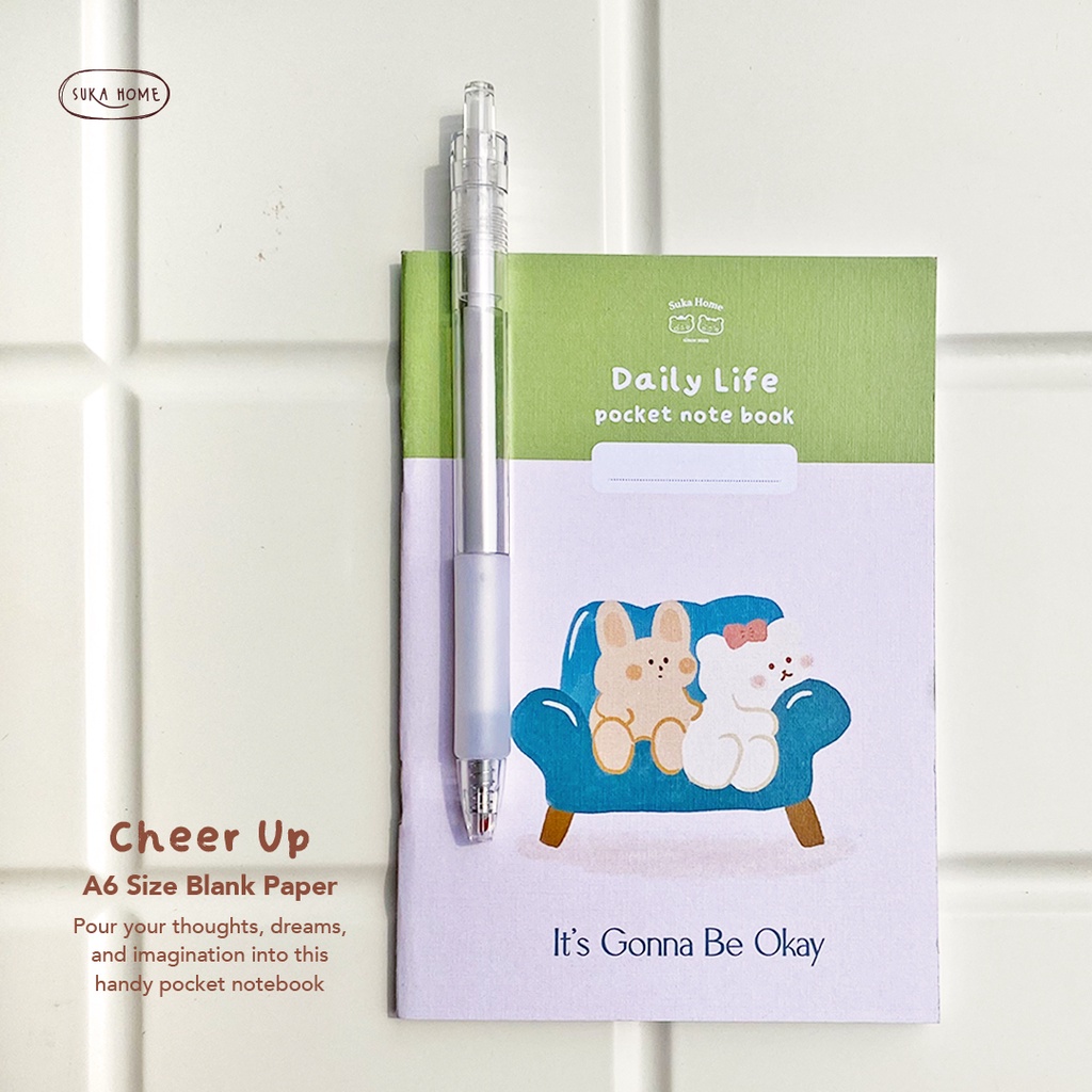 Daily Life Pocket Notebook | Diary Agenda | Buku Catatan | Journal Book |  Buku Kecil Mini | Diary Catatan Aesthetic A6 Size 30 halaman by Suka Home