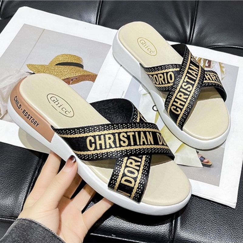 20456 Sandal Santai Wanita Import Flip Flops