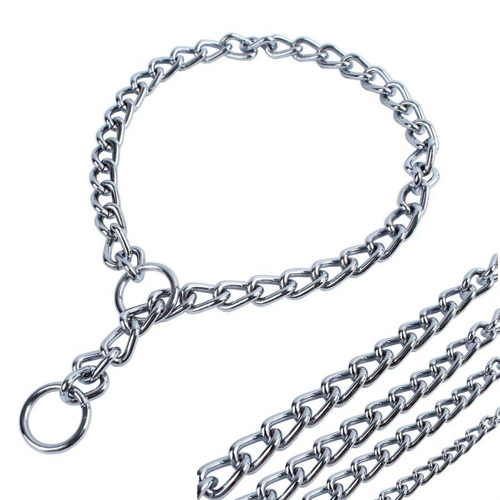 [Elegan] Choker Rantai Chains Link Silver Metal Choker Kerah Hewan Peliharaan Untuk Anjing Peliharaan