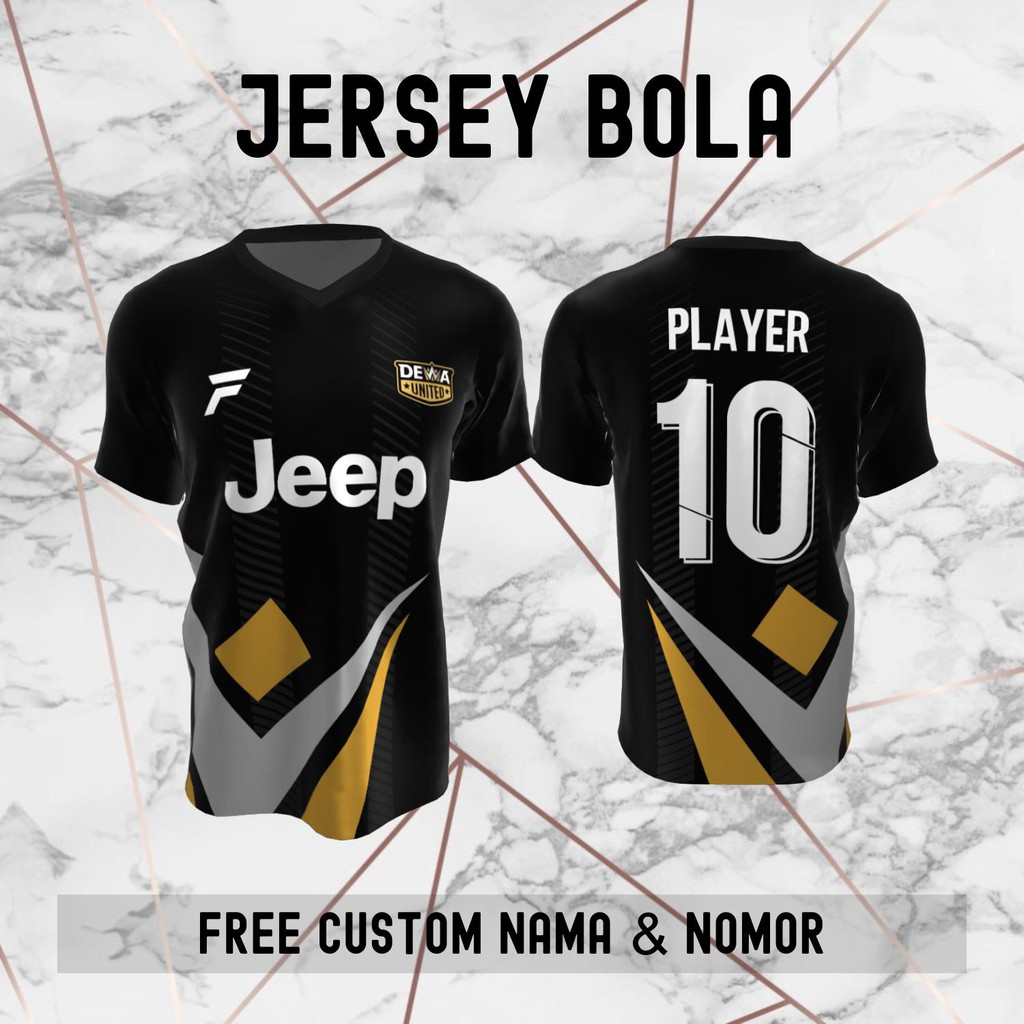 Jersey Dewa United Klub Bola Baju Kaos Custom Nama dan Nomor Punggung - 553