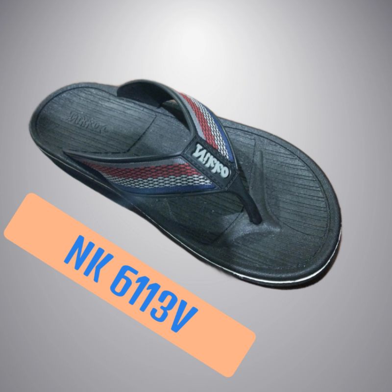 NK 6113V - M-L-XL SANDAL JEPIT/bukan selop/bukan ban2 nikko PRIA SANDAL KASUAL PRIA  SANDAL COWOK MURAH