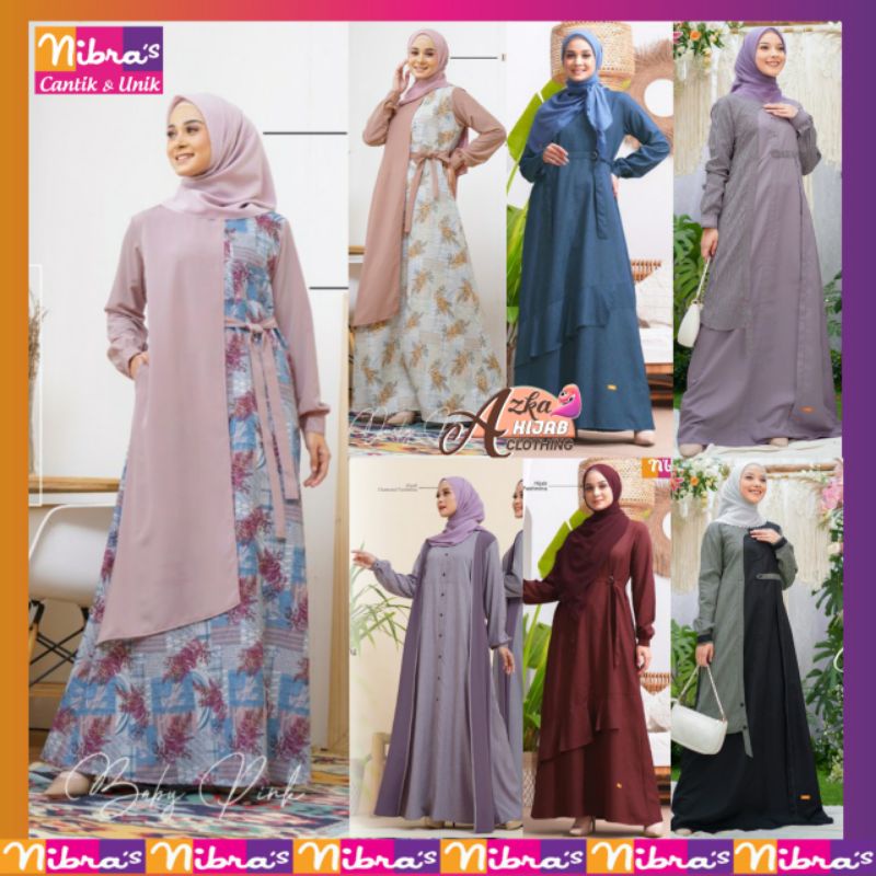 GAMIS NIBRAS TERBARU 2021 NB B17 NB B21 NS 74/GAMIS SIMPLE ELEGAN/GAMIS KEKINIAN/GAMIS CANTIK MODERN