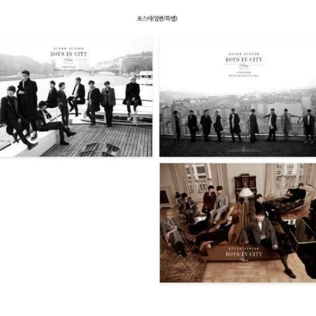 Poster official Super Junior Boys in City : Paris