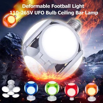 DRAGON BALL LED BULB Cabang 5 Football UFO Lamp Bohlam Teratai Lampu LED Lipat 5 Sisi Lampu Penerang