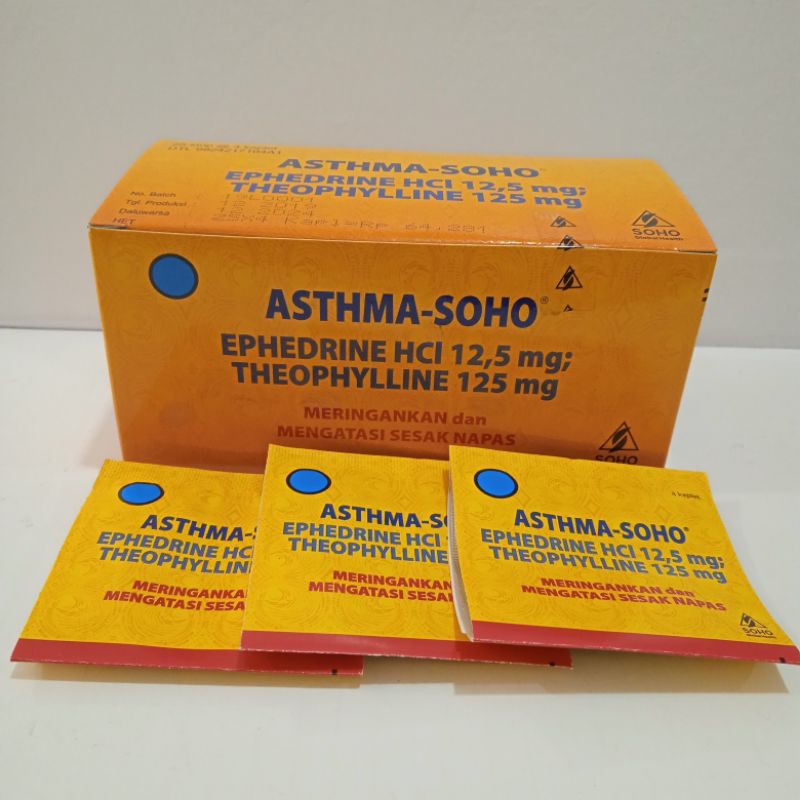 Asthma Soho Obat Asma Sesak Napas 1 Box (25strip)
