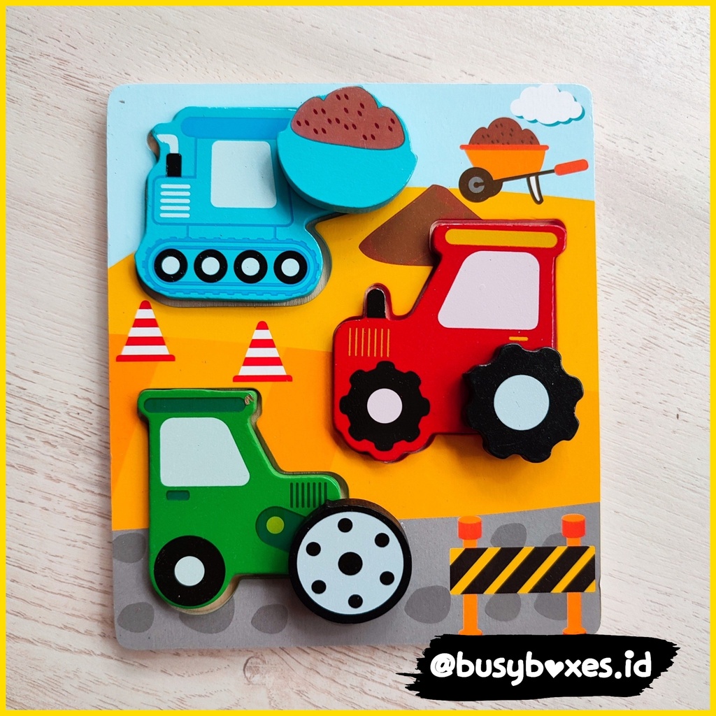 [busyboxes.id] Puzzle Kayu Bentuk alat konstruksi Mainan Edukasi Wooden Puzzle Wooden Toys