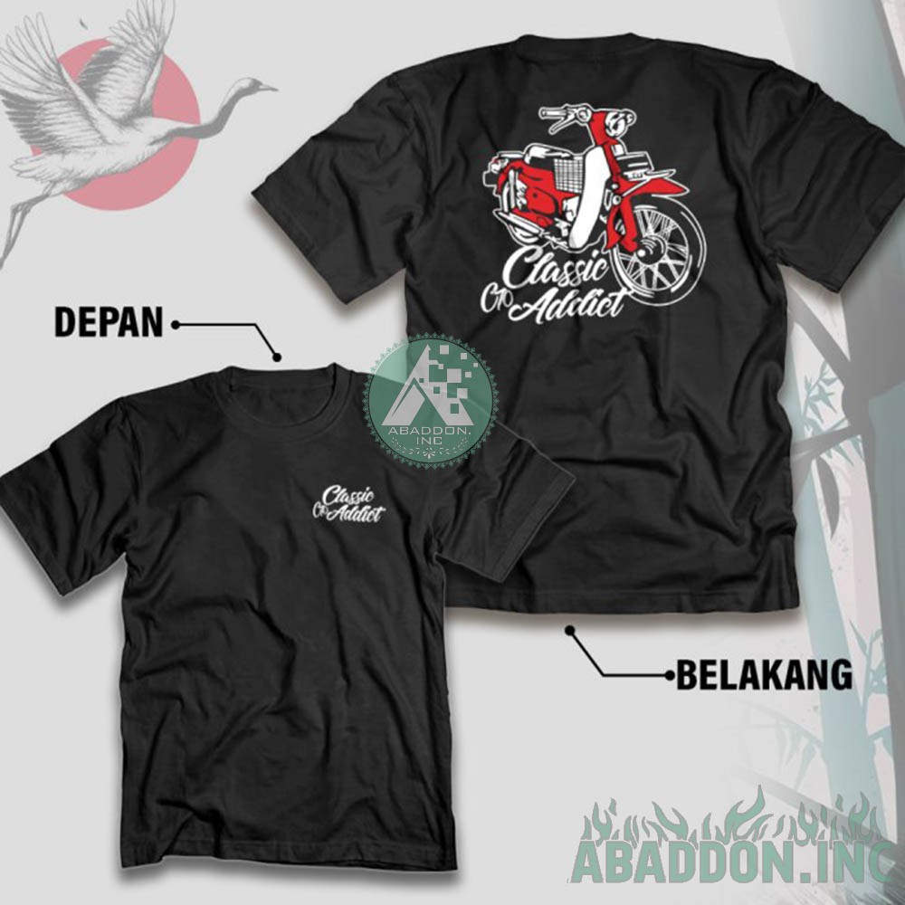 Kaos Honda C70 Classic Go Addict Baju Racing Otomotif Motor Klasik C 70 Honda Gank - 7689