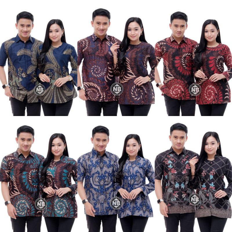 Rama Shinta Couple - Melani Set Couple Lilit Rovella Batik Couple Modern