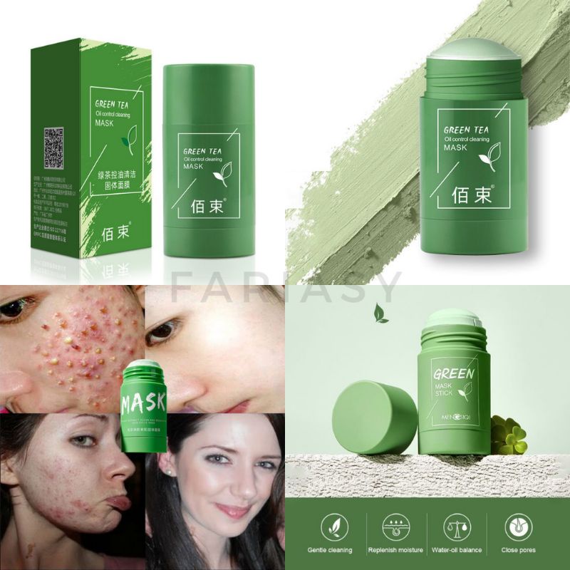 GREEN MASK STIK MEDIAN/ GREEN TEA MASKER JERAWAT