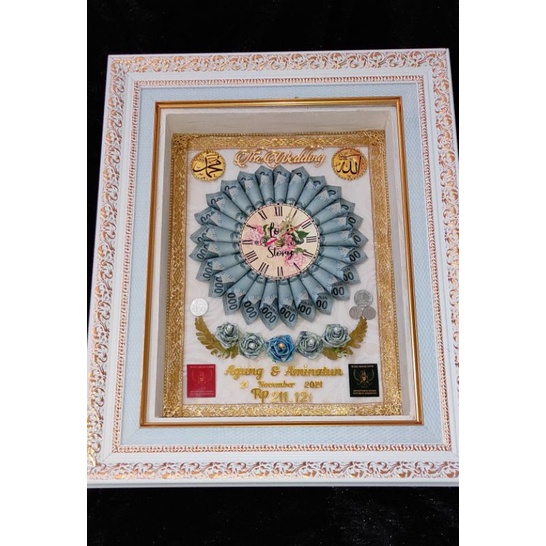 Mahar Uang Kertas + Jam