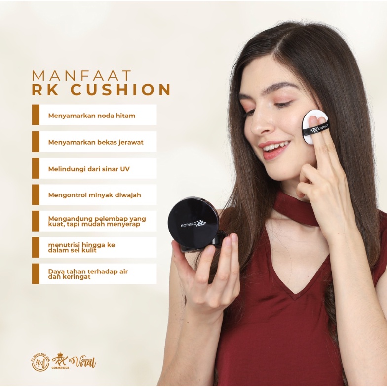 CUSHION PREMIUM RK GLOW GLOWING SEPANJANG HARI ORIGINAL BPOM