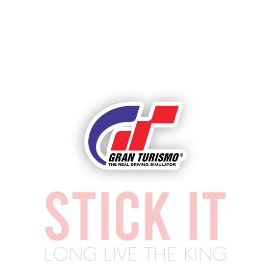 

Stiker sablon setrika DTF kaos baju sticker vinyl gran turismo gamer 76