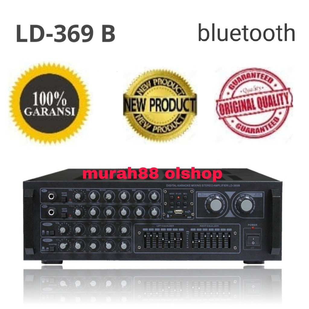 Power Amplifier Karaoke LAD LD-369B bluetooth usb equaliser