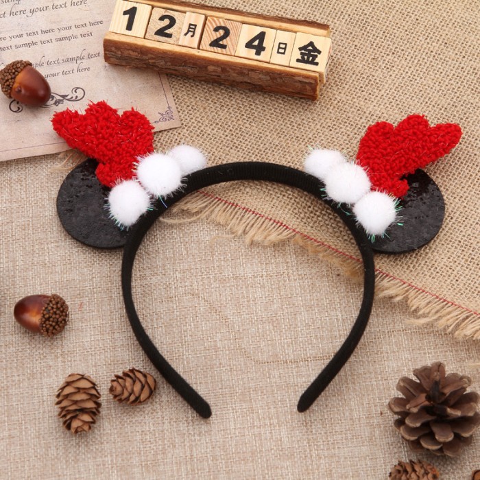 XBMM bando natal premium minnie mickey mouse aksesoris headband proper