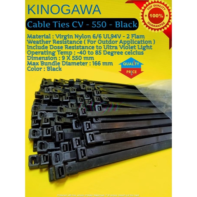 

Cable Ties Cv 550 Mm Hitam - Pengikat Kabel Panjang 55 Cm Terlaris