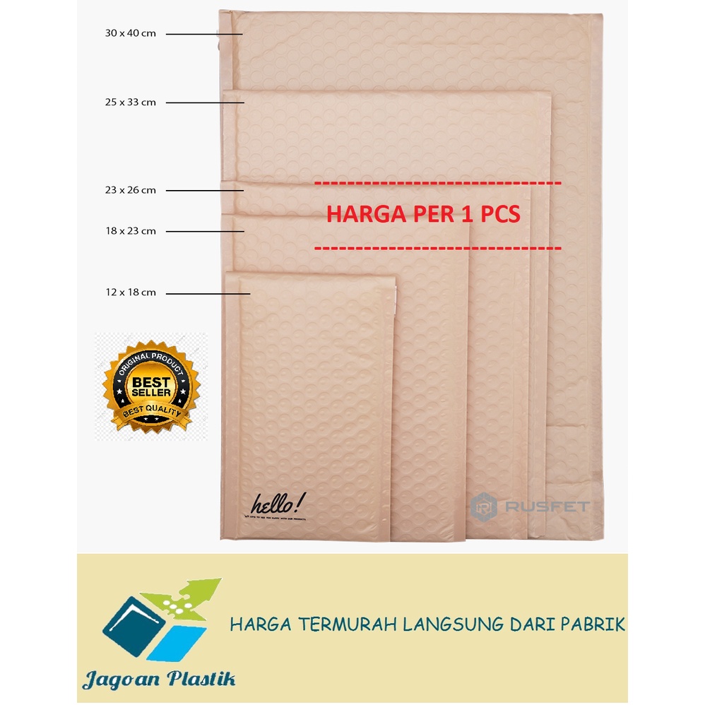 BUBBLE MAILER / AMPLOP BUBBLE PREMIUM MURAH ANEKA VARIAN + UKURAN