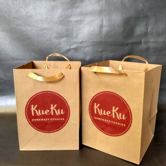 

Tas kertas toples sablon satu sisi ukuran 16*16*23