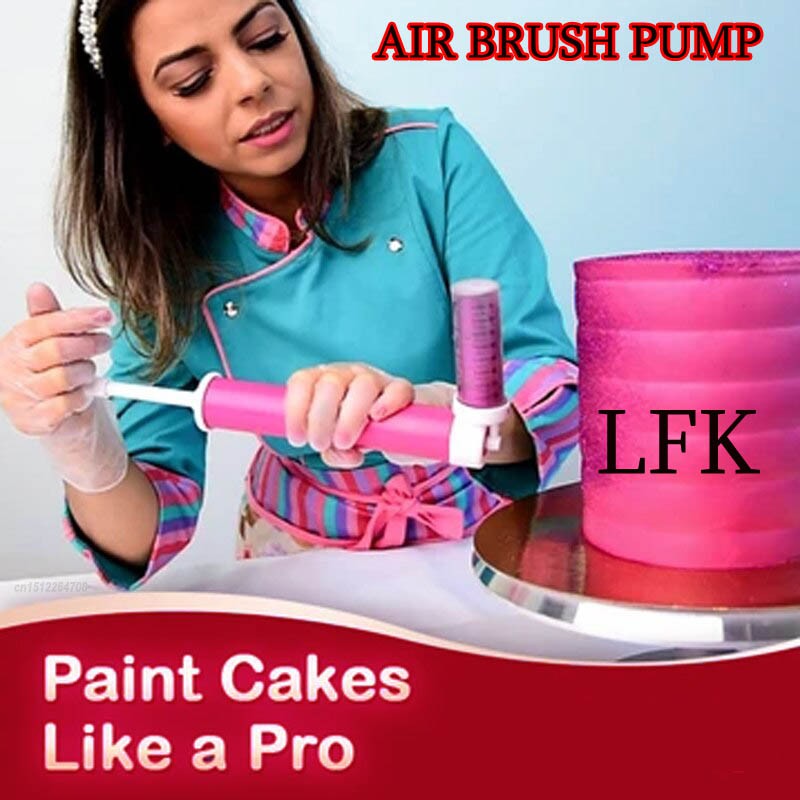 IMPORT CAKE COLOURING DUSTER Airbrush spray BAKING TOOL DEKORASI KUE LUSTER DUST PENGHIAS ART FONDAN