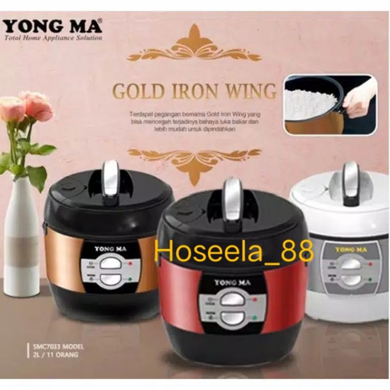 SMC-7033 RICE COOKER YONGMA 2 liter / YMC-7033 MAGIC COM YONGMA / PENANAK NASI YONGMA SMC7033