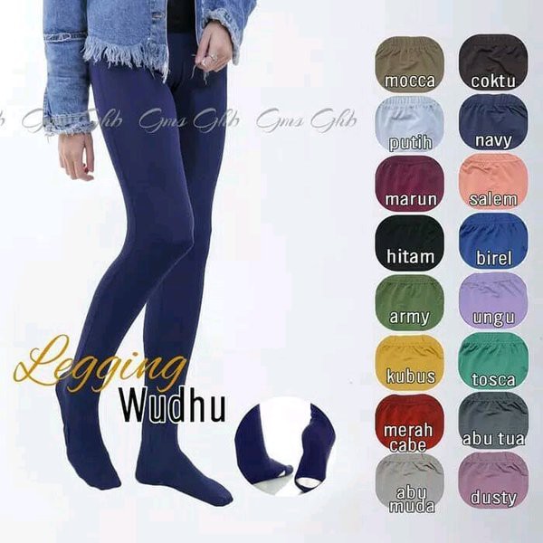 Unik Legging  Wudhu Legging  Celana  Dalaman Gamis Diskon 