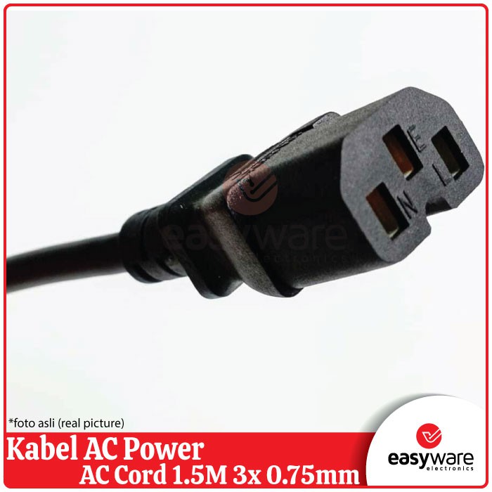 Kabel AC Power/AC Cord 1.5M 3x 0.75mm