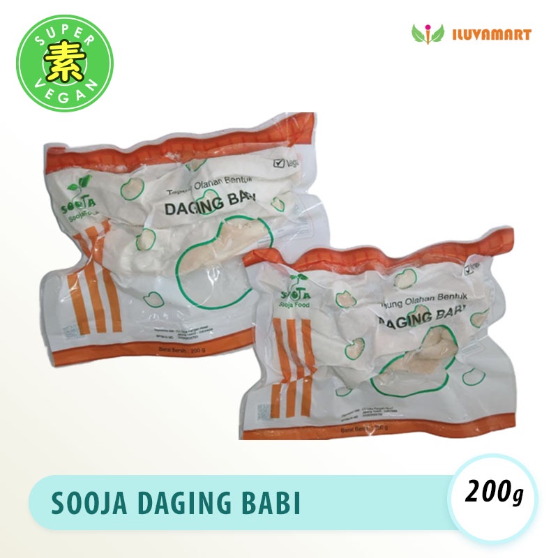 Sooja Daging Babi Vegan 200gr Pig's Belly Ti Tou Vege Plant Based