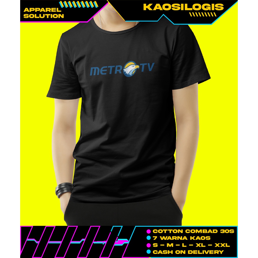 Kaos TV indonesia Metro Tv - Kaosilogis