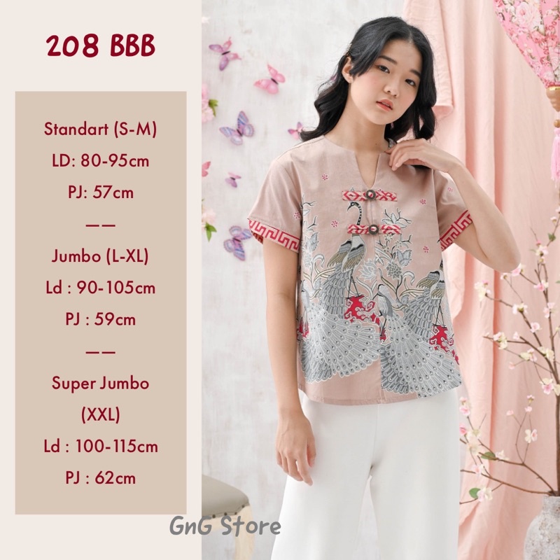 Couple Batik BBB /Seragam Batik Modern /Imlek Collection-208 BBB