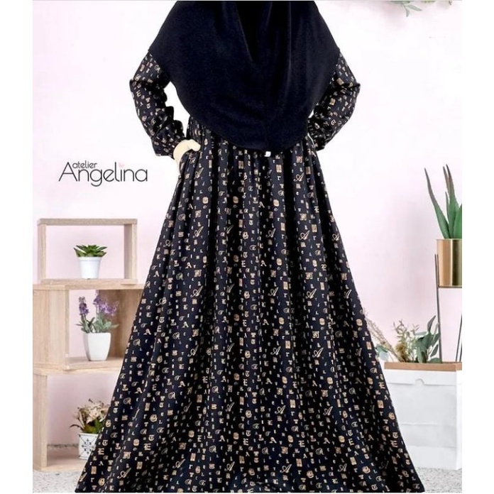 ATELIER ANGELINA SARAH A LETTERS BLACK SIZE 3XL