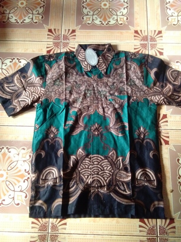 Kemeja Hem Batik Lengan Pendek Big Size M L Xl Xxl Seragam Pernikahan Batik Atasan Pria
