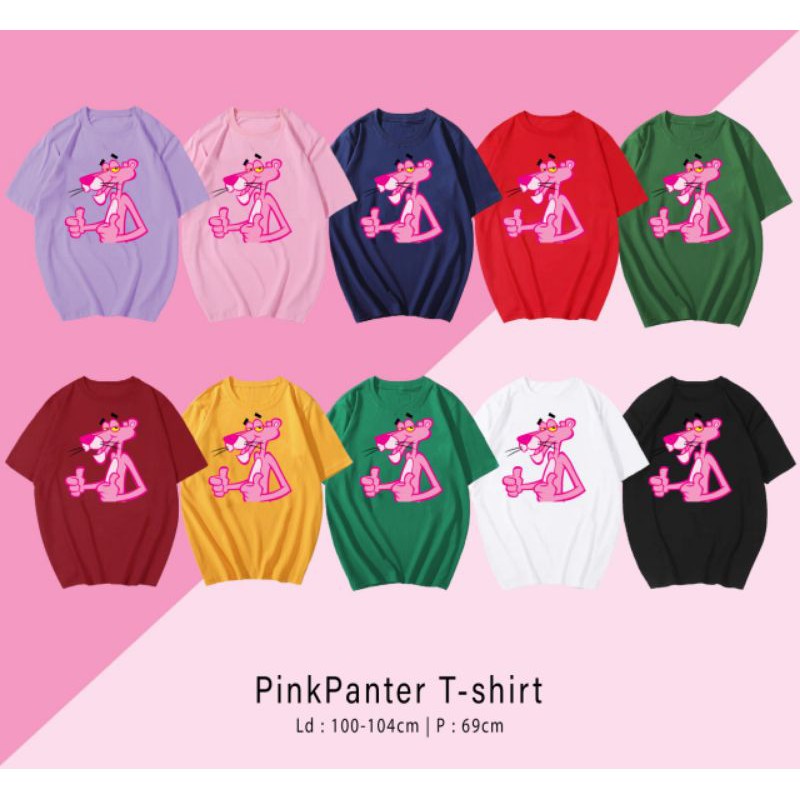 T-SHIRT / TUMBLR TEE KAOS PINK PANTER OVERSIZE PREMIUM