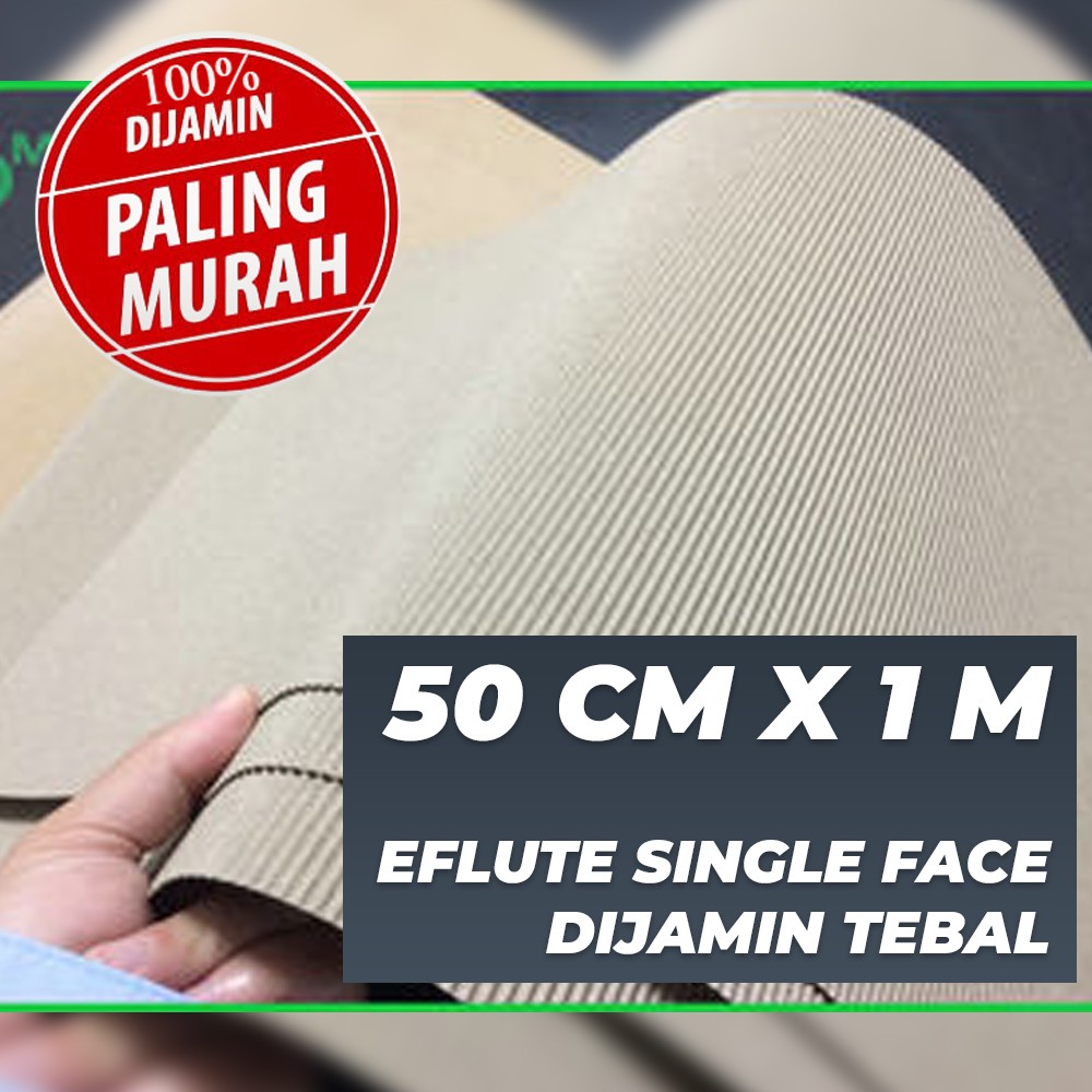 

Kertas Eflute Single Face Corrugated Paper 50cm x 1m