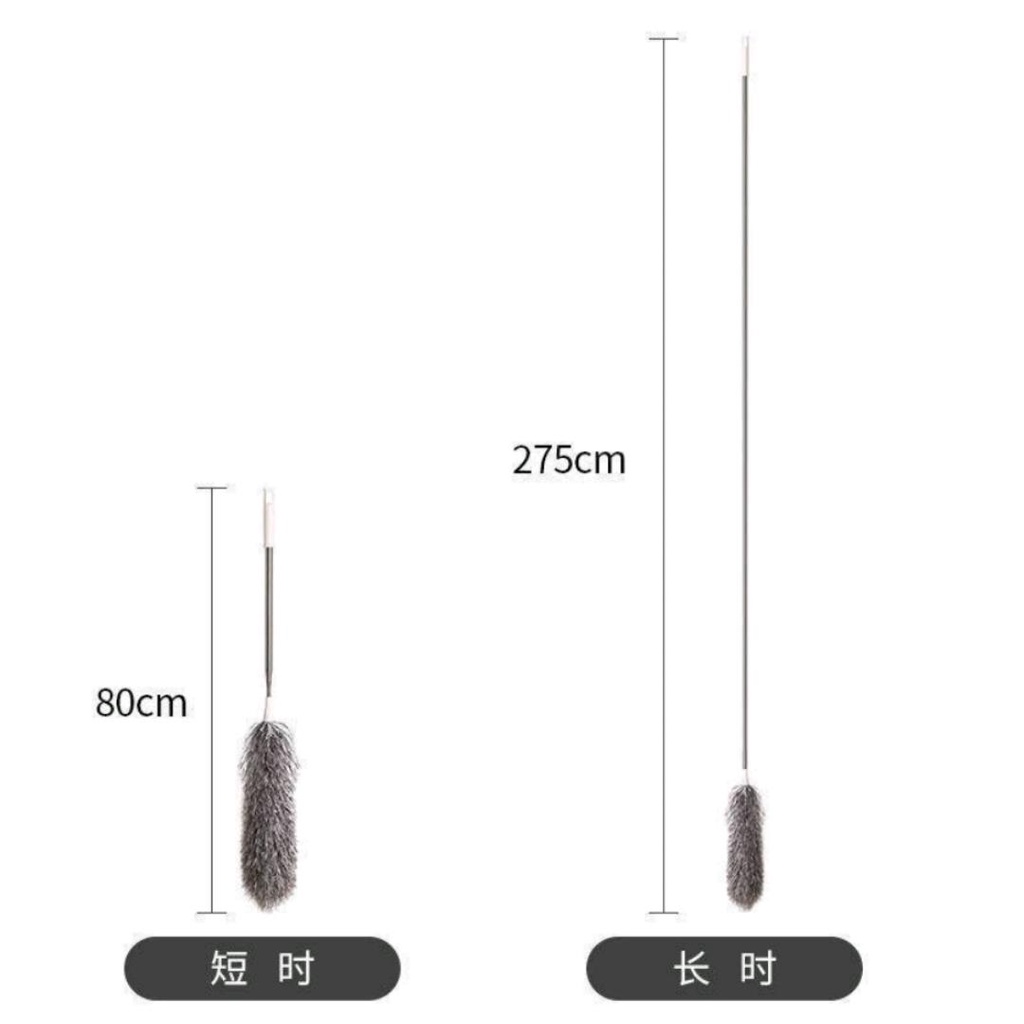 Kemoceng Microfiber Tarik Tekuk Panjang 280 Cm Pembersih Debu Teleskopik