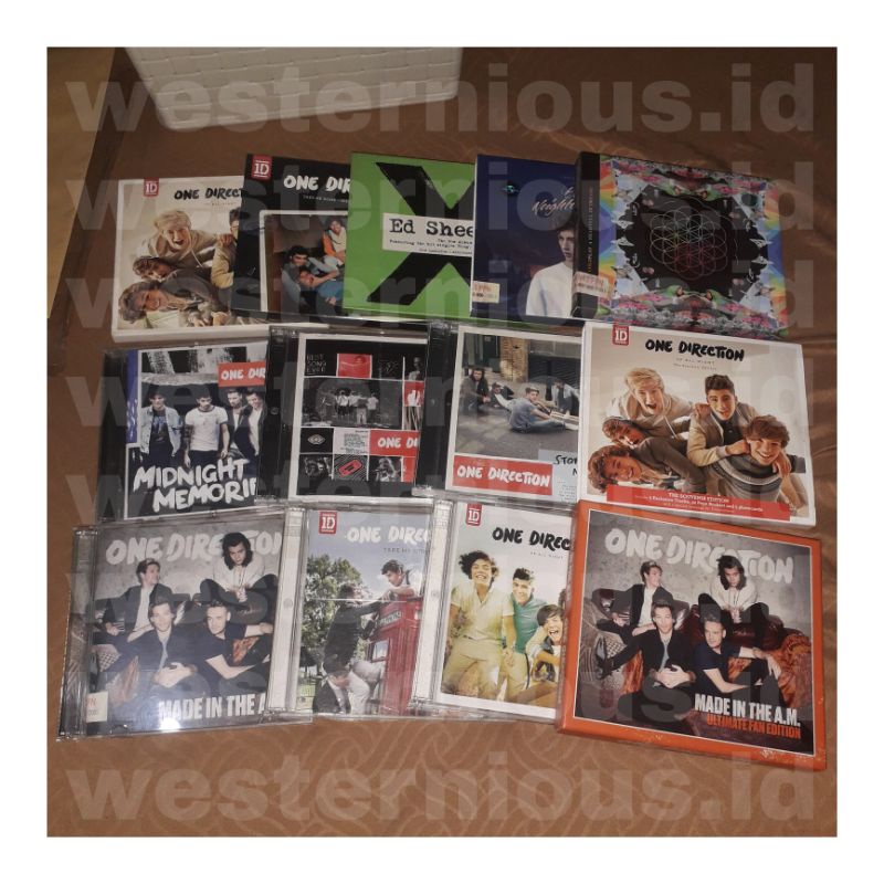 CD Album One Direction, Ed Sheeran, Troye Sivan, Coldplay