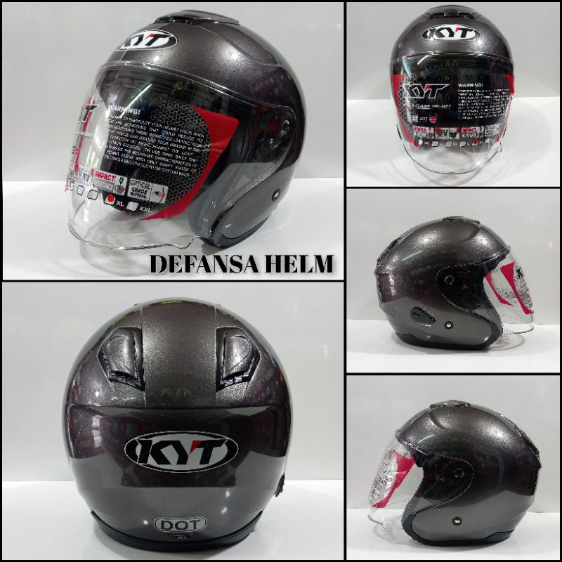 HELM KYT KYOTO SOLID ABU GARANITO GLOSY