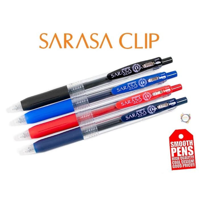 

Pulpen / Pena Gel Zebra Sarasa Clip 1.0 mm Semua Warna