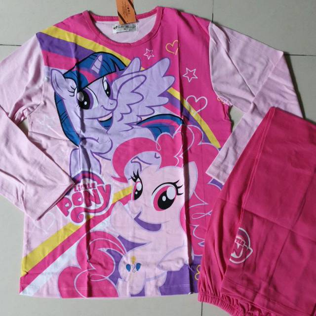 Stelan panjang baju tidur anak little pony