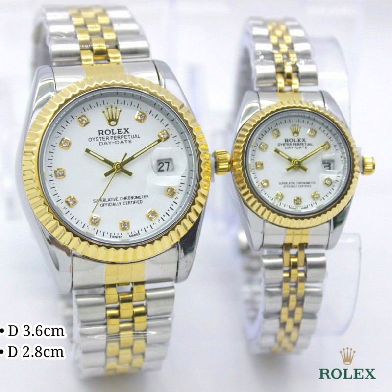 JAM TANGAN COUPLE ROLEX {FREE BOX}