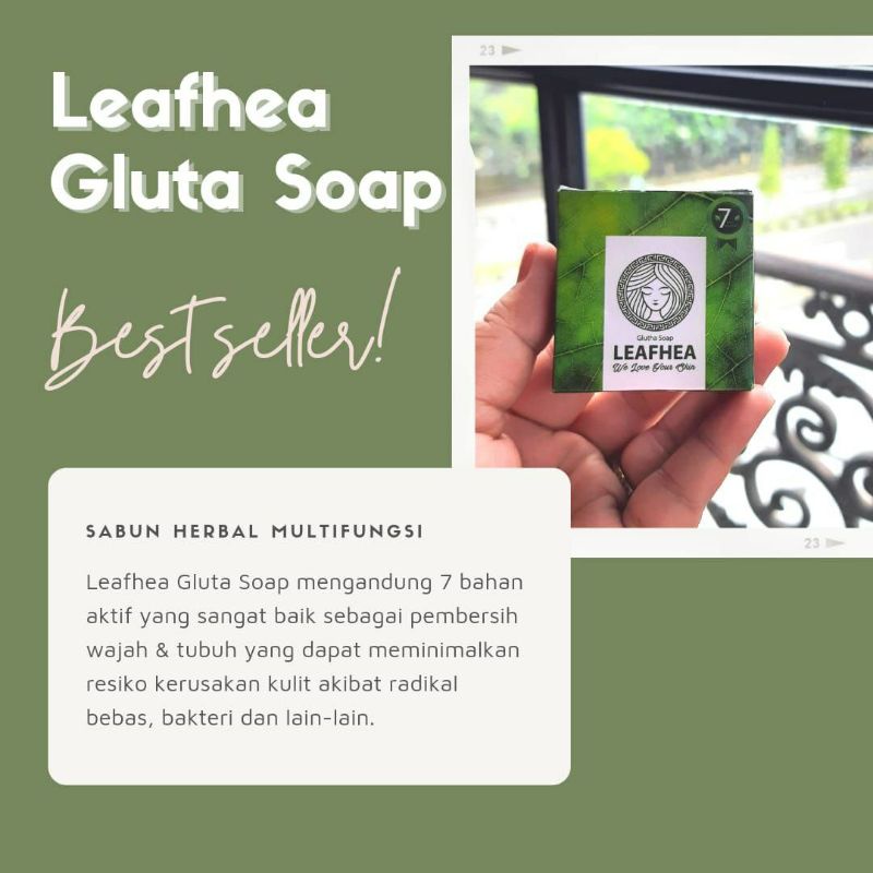 sabun leafhea sabun muka sabun wajah sabun herbal sabun glowing pencerah wajah sabun jerawat