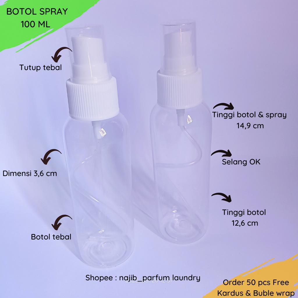 Botol Spray 100 ML | Botol Semprot  100 ML| Botol Plastik 100 ML | Botol Plastik Kosong 100 ML