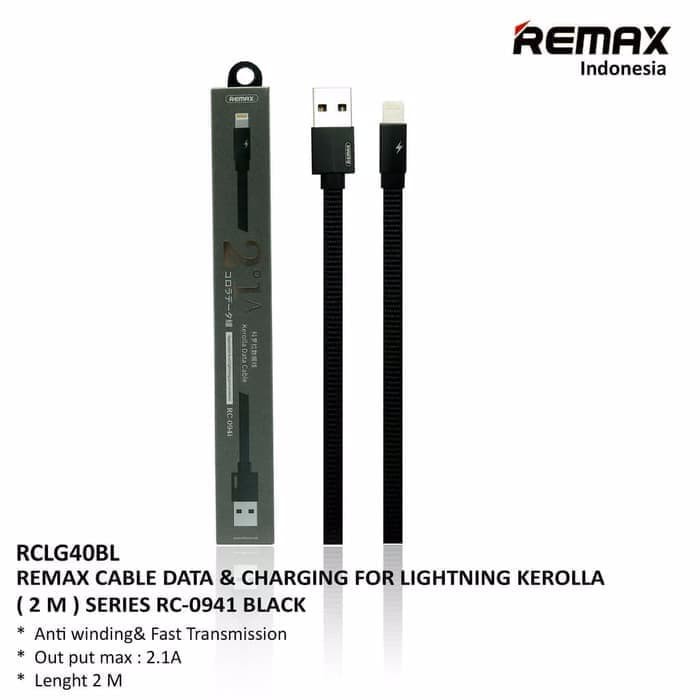 Kabel Data Remax Kerolla 2 Meter Fast Charger Lightning Iphone RC-094i