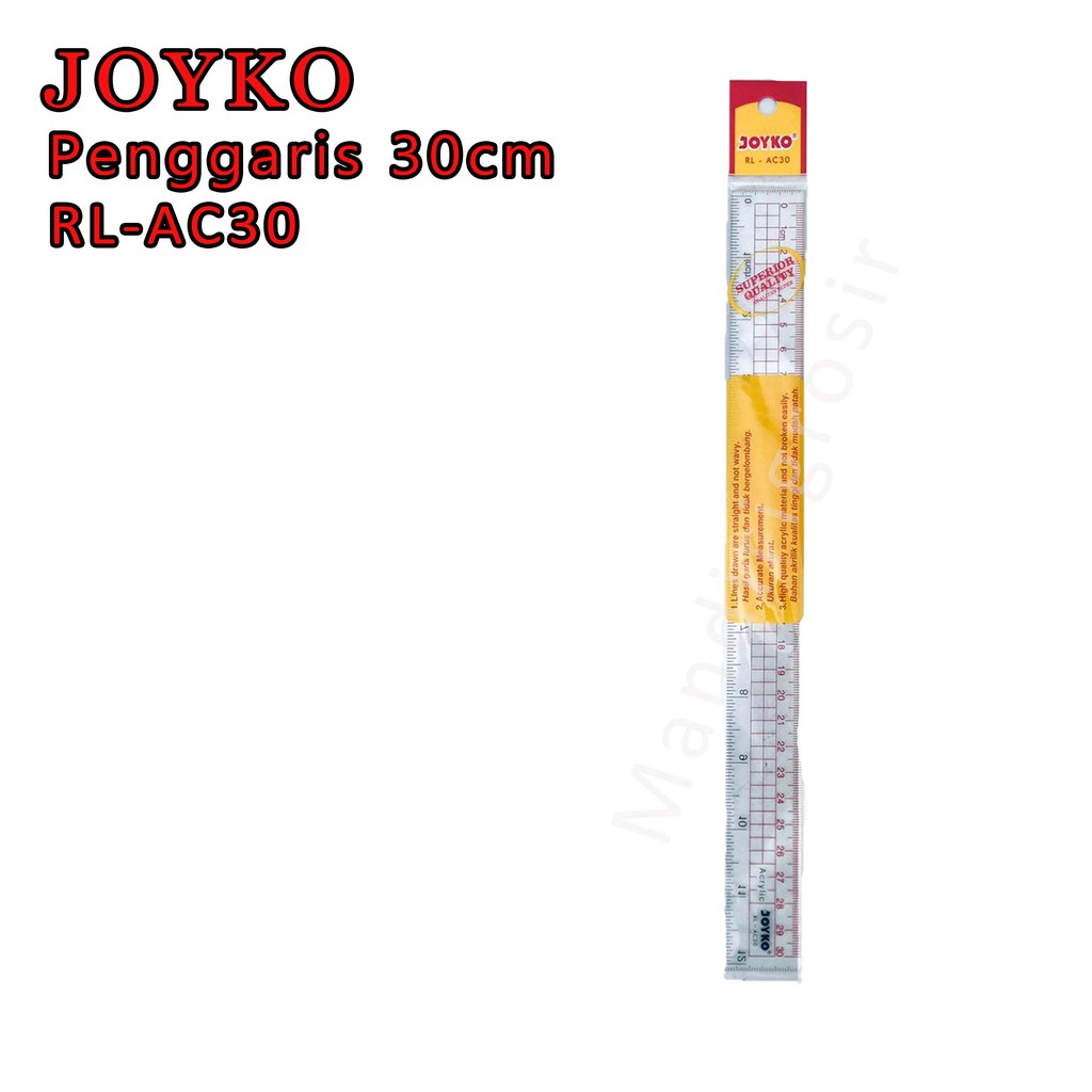 Penggaris 30cm * Joyko * Penggaris * RL-AC30