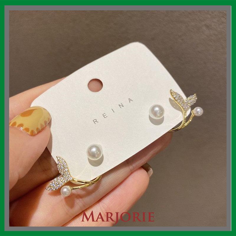 Anting Stud Trend Baru Fashion Liontin Sederhana Anting Wanita Populer Murah-MJD