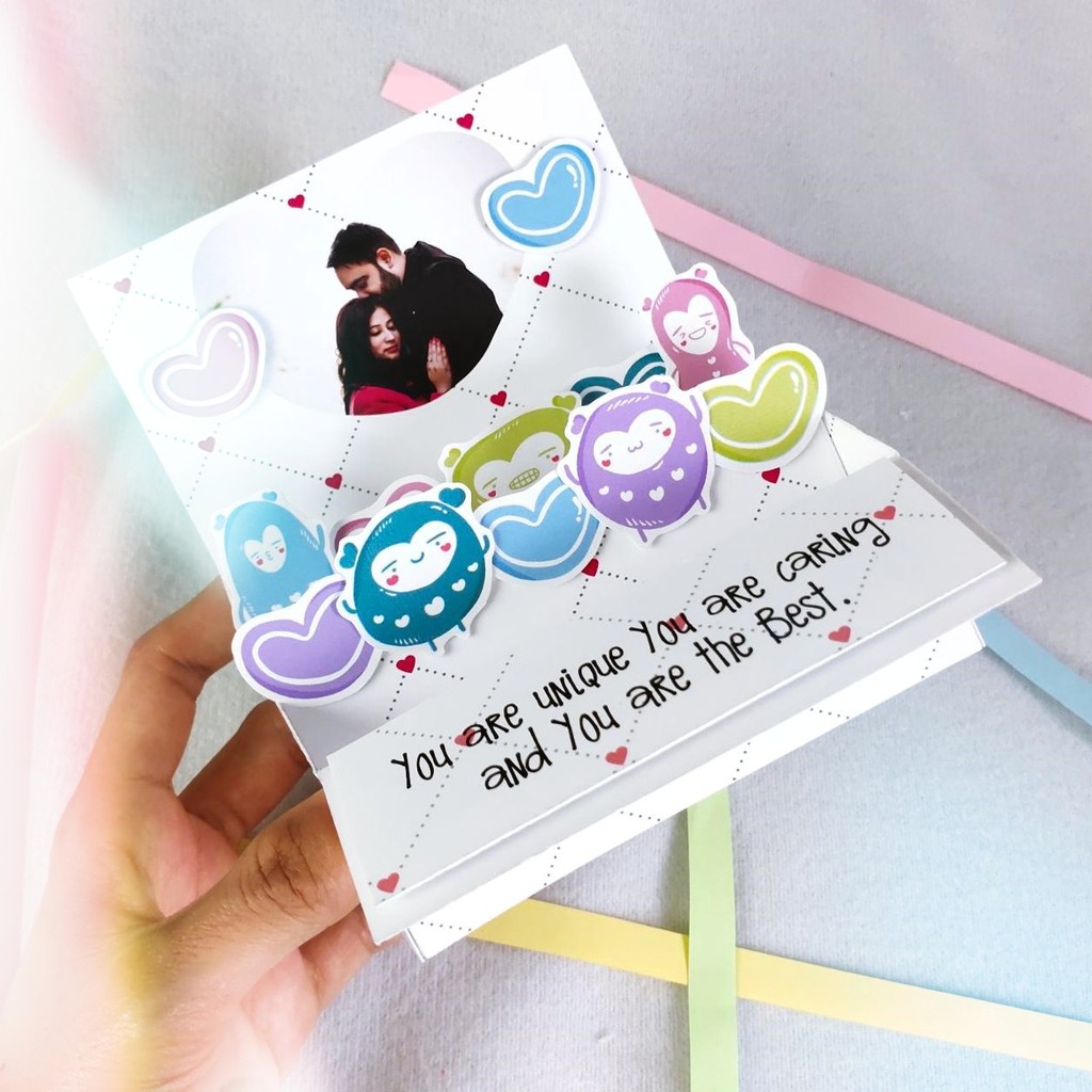 

LopeLope Kartu Ucapan Valentine Kado Pacar Love Hadiah Unik Wide Box Unik Kreatif Romantis